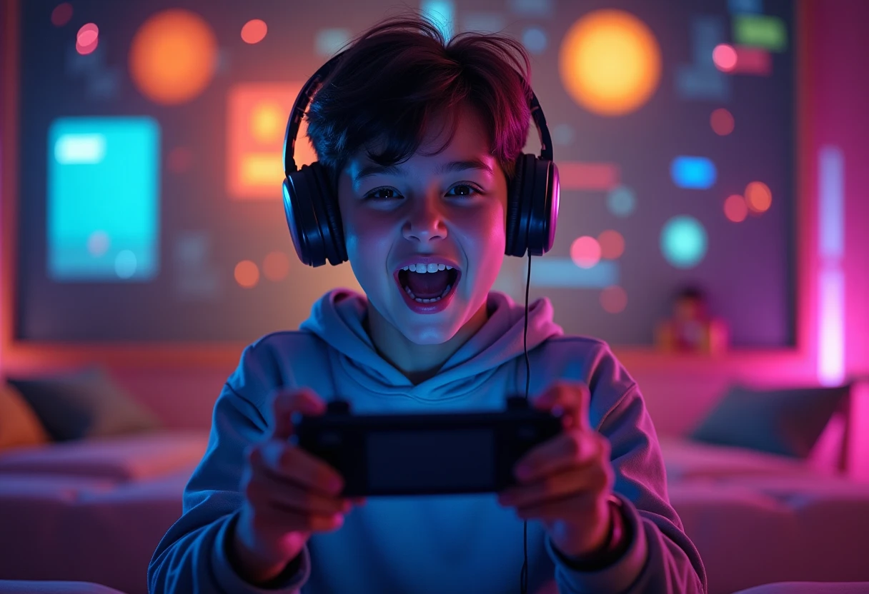 Gamer de Roblox ganando recompensas